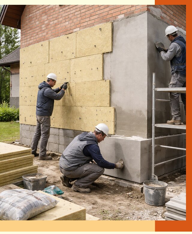 Утепление частного дома в Узловой под ключ от 7639 руб/м2 — недорого | ТепломастерЗлв