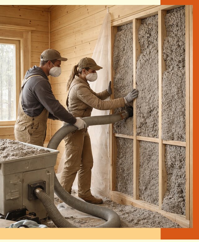 Утепление дачного дома эковатой в Узловой от 1477 руб./м2 — комплексно, ТепломастерЗлв