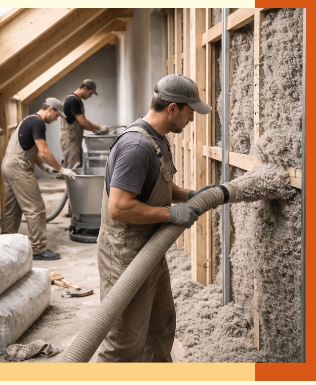 Утепление таунхауса эковатой в Узловой от 2241 руб./м² — монтаж и задувка | ТепломастерЗлв