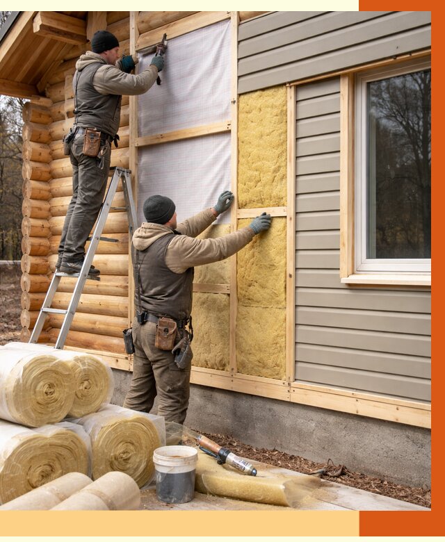 Утепление деревянного дома в Узловой от 6315 руб./м2 — заказать работы | ТепломастерЗлв