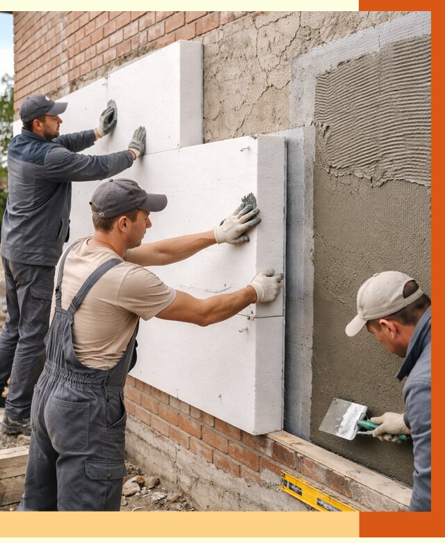 Утепление кирпичного дома в Узловой от 4278 руб. под ключ | ТепломастерЗлв