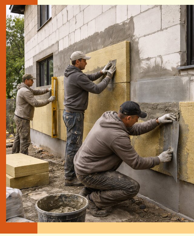 Утепление дома из газобетона в Узловой качественно и долговечно