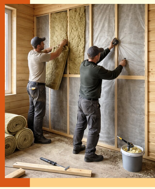 Утепление дома из минибруса в Узловой: комплексные теплоизоляционные работы