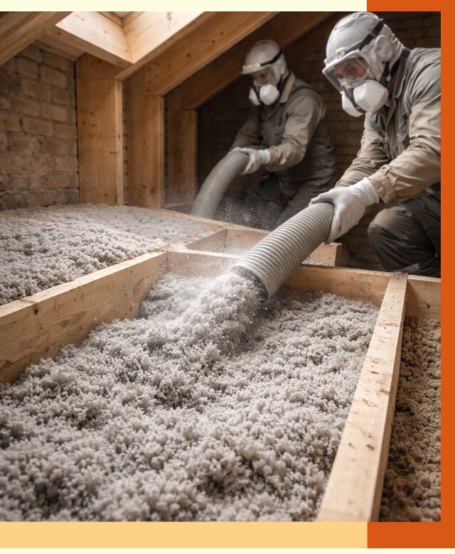 Утепление коттеджа эковатой в Узловой от 2546 руб./м² — комплексная задувка и монтаж | ТепломастерЗлв