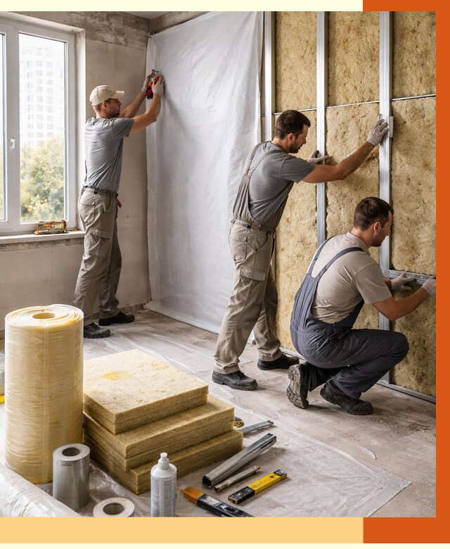 Утепление квартиры в Узловой от 4583 руб/м2 — утеплить квартиру изнутри и снаружи | ТепломастерЗлв