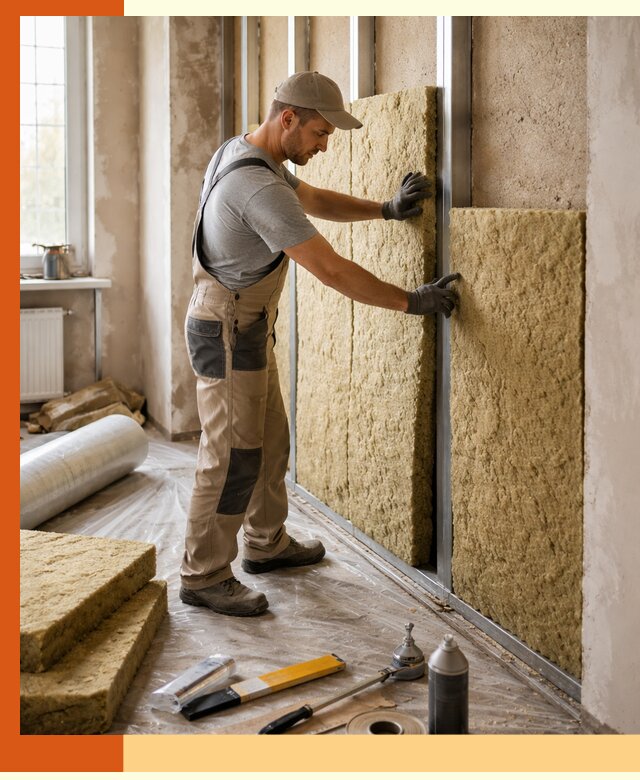 Утепление квартиры в Узловой — комплексная теплоизоляция стен и полов