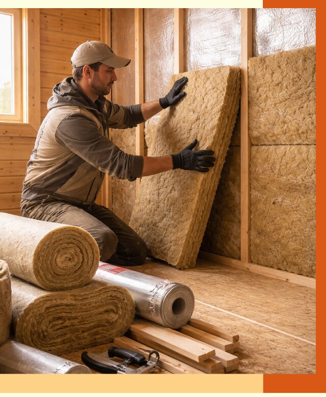 Утепление бани в Узловой под ключ от 4583 руб./м2 — утеплить потолок, пол и стены | ТепломастерЗлв