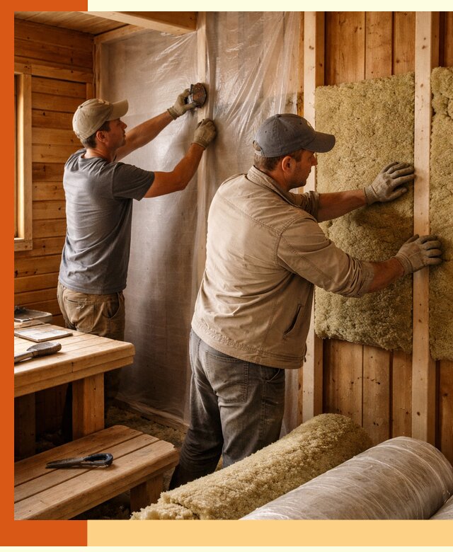 Утепление бани изнутри в Узловой качественно и недорого