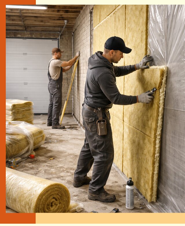 Утепление гаража под ключ в Узловой — все виды теплоизоляции