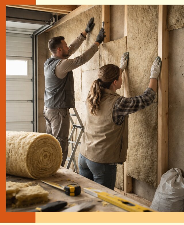 Утепление гаража изнутри в Узловой: быстро и надежно