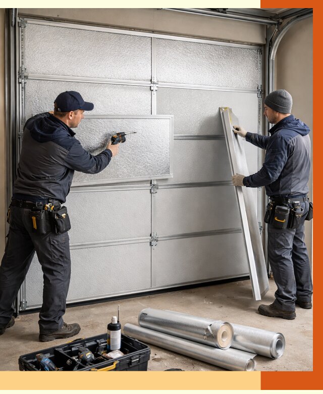 Утепление гаражных ворот в Узловой от 7995 руб/м2 — надежно и быстро | ТепломастерЗлв