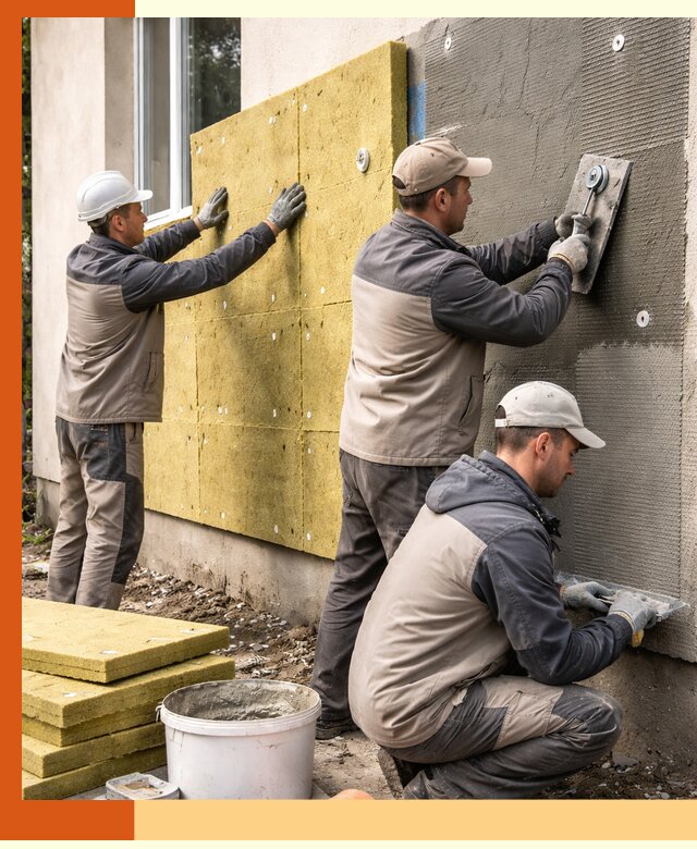 Утепление фасада под штукатурку в Узловой — энергоэффективная технология