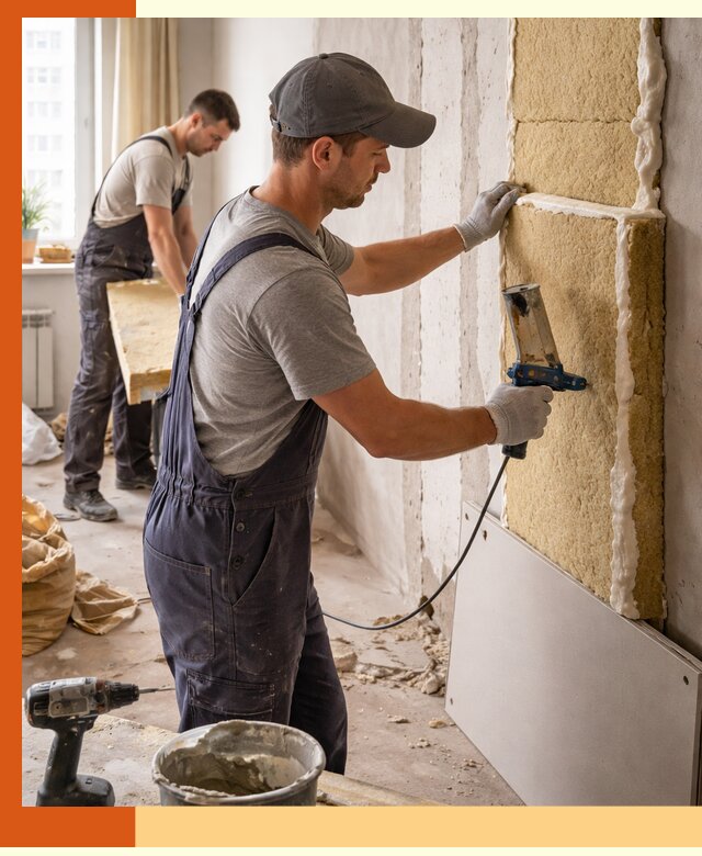 Утепление стен изнутри в Узловой — качественно и эффективно