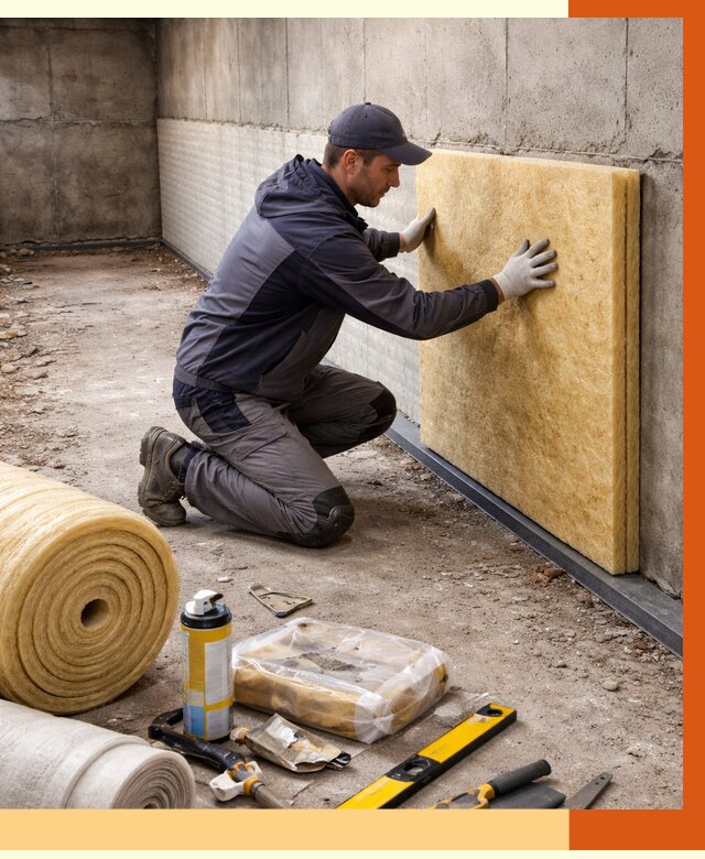 Утепление фундамента изнутри в Узловой от 4278 руб./м2 — работы под ключ | ТепломастерЗлв