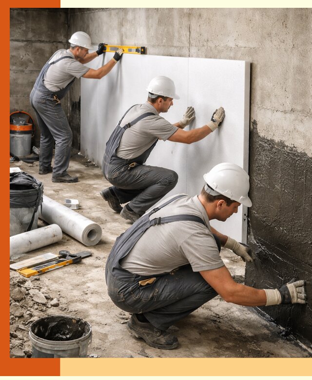 Утепление фундамента изнутри профессионально в Узловой