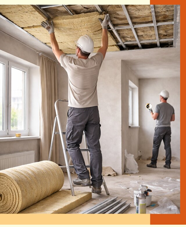 Утепление потолка в частном доме в Узловой от 968 руб./м² — работы под ключ | ТепломастерЗлв