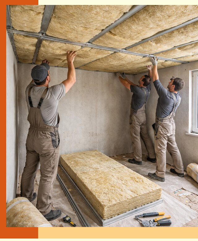 Утепление потолка в Узловой — тепло и без сквозняков