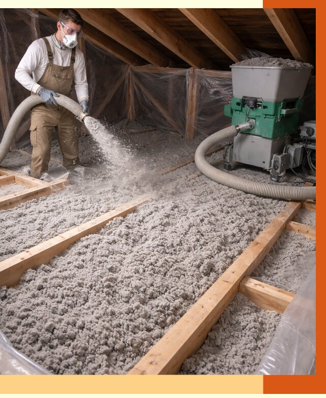 Утепление чердака эковатой в Узловой от 1477 руб/м2 — заказать у ТепломастерЗлв