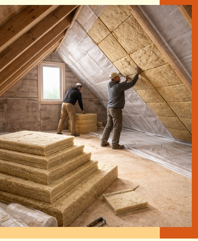 Утепление мансарды в Узловой от 2546 руб/м2 — комплексно и под ключ | ТепломастерЗлв