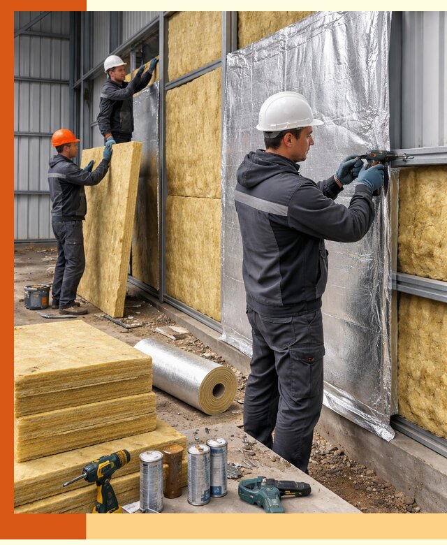 Утепление металлического ангара профессионально в Узловой