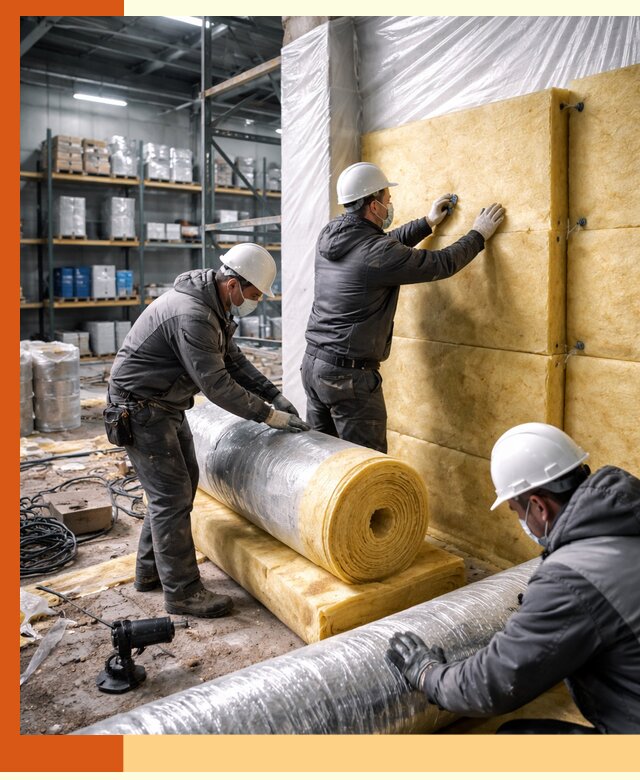 Утепление склада химсырья в Узловой: безопасная и эффективная изоляция