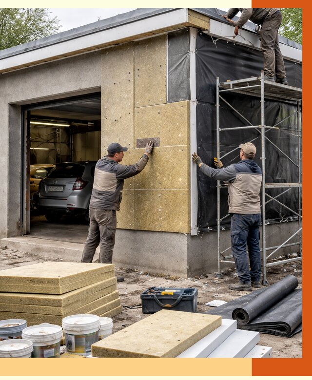 Утепление автосервиса в Узловой ппу, пеноизоляция, от 14768 руб/м2 — ТепломастерЗлв