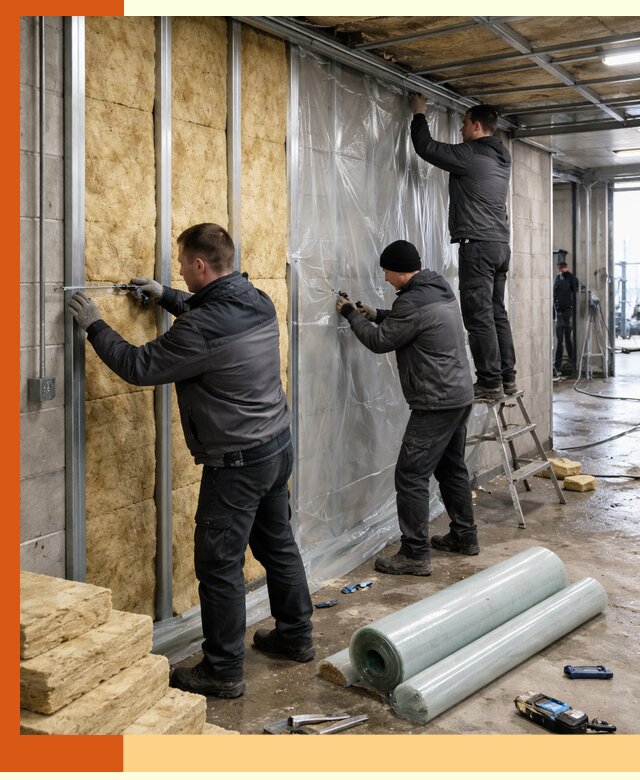 Профессиональное утепление автомойки в Узловой для любого типа помещений