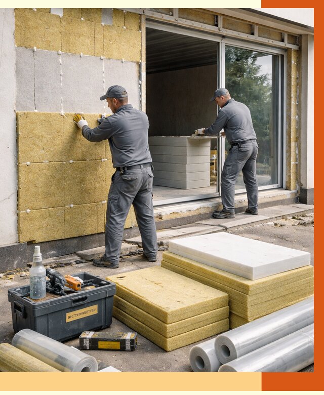 Утепление торгового павильона в Узловой от 14768 руб./м² под ключ | ТепломастерЗлв