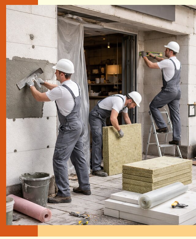 Утепление кафе в Узловой: профессиональная теплоизоляция и монтаж