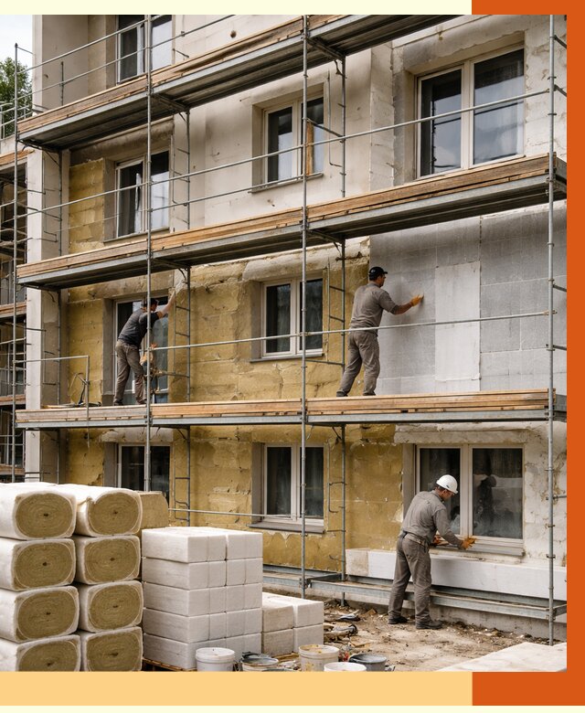 Утепление гостиницы в Узловой от 7333 руб./м2 — комплексно, ППУ, под ключ | ТепломастерЗлв