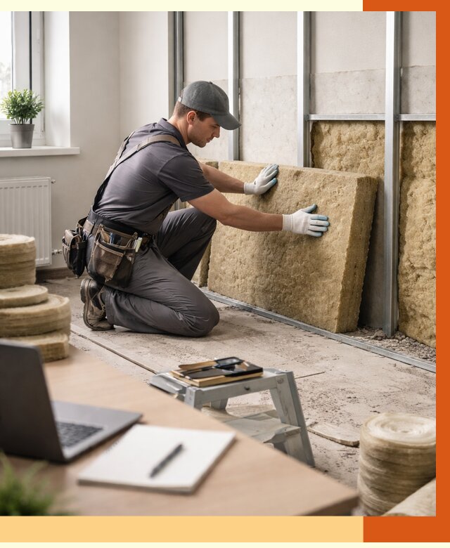 Утепление офиса в Узловой от 4583 руб/м2 — комплексное утепление офиса под ключ | ТепломастерЗлв