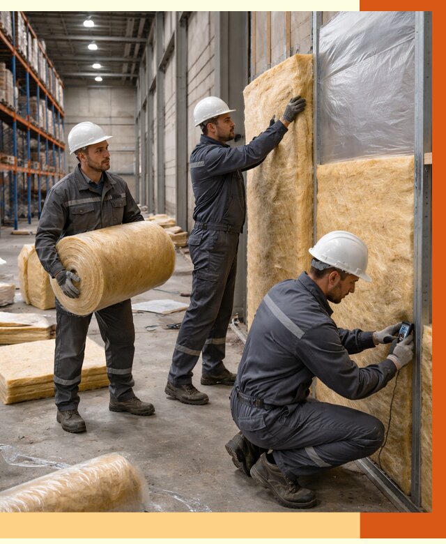 Утепление логистического центра в Узловой от 4583 руб/м² под ключ | ТепломастерЗлв