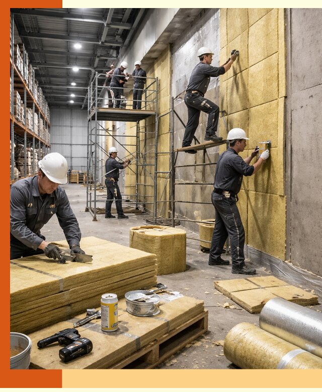 Утепление логистического центра в Узловой качественно и экономично