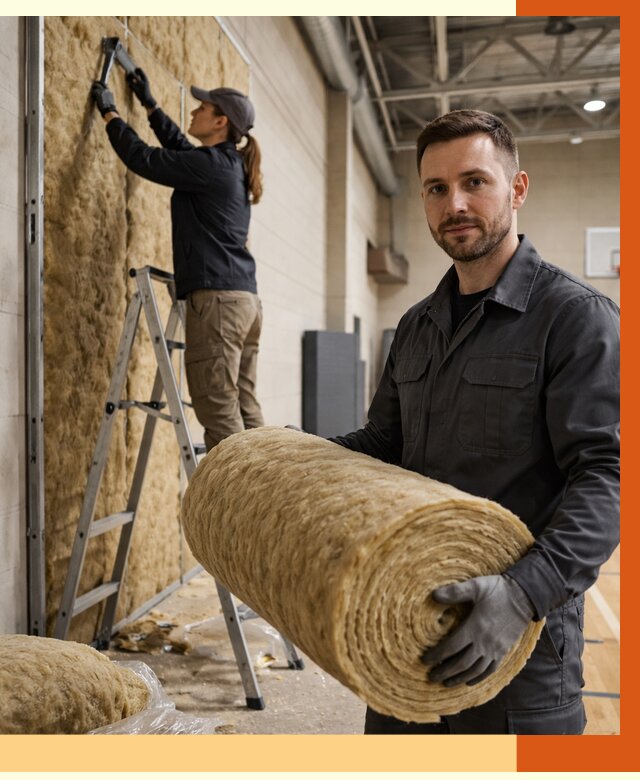 Утепление спортзала в Узловой от 7639 руб/м2 — комплексное утепление под ключ | ТепломастерЗлв