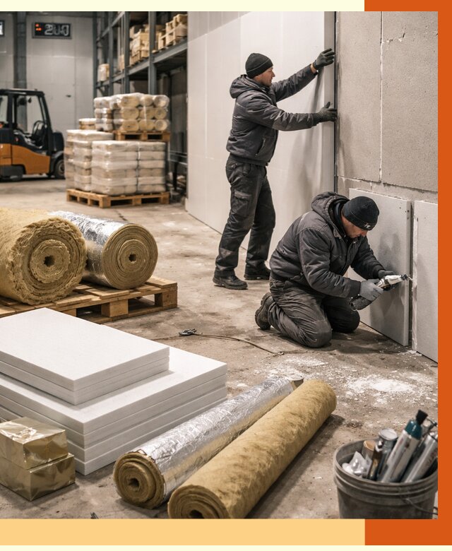 Утепление холодного склада в Узловой от 8657 руб/м2 — комплексное под ключ | ТепломастерЗлв