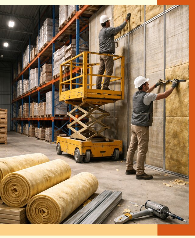 Утепление торгового склада в Узловой от 3259 руб/м2 — комплексно и под ключ | ТепломастерЗлв