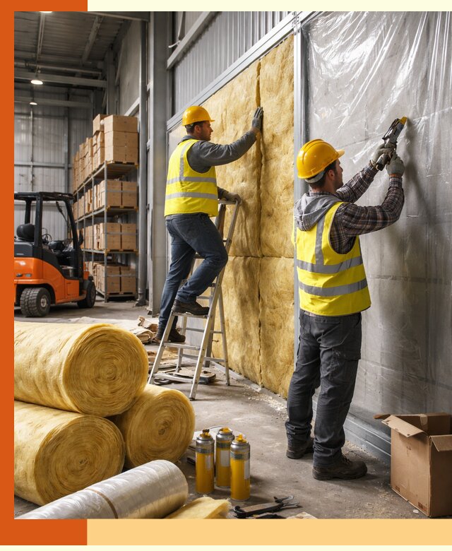 Утепление склада с техникой в Узловой под ключ