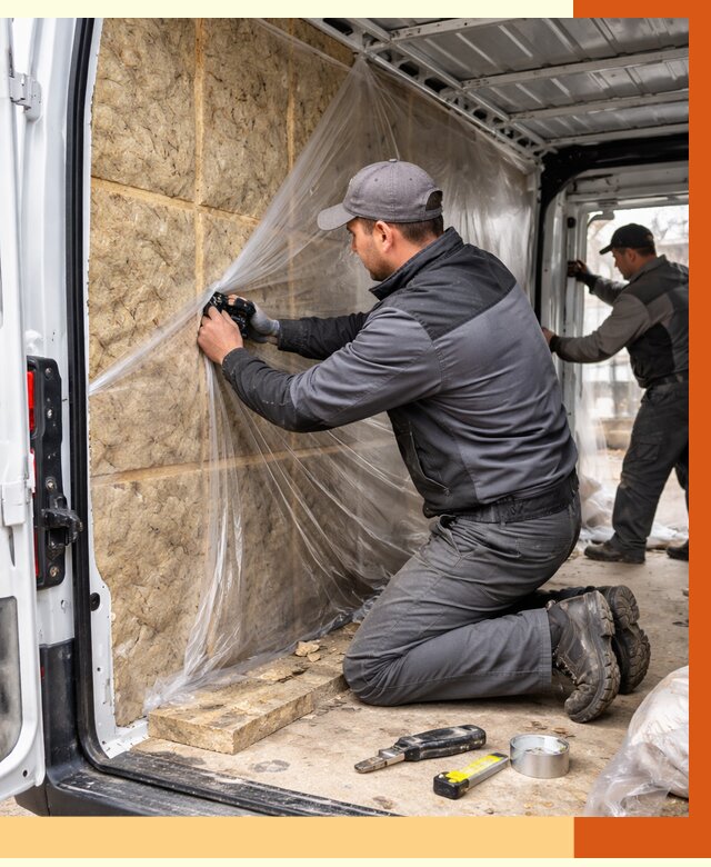 Утепление фургона в Узловой от 16805 руб/м2 — утепление фургона ППУ и кузова | ТепломастерЗлв