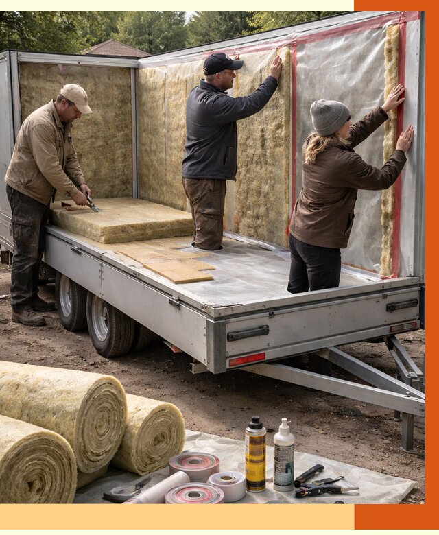 Утепление прицепа в Узловой под ключ от 12731 руб. — комплекс от ТепломастерЗлв