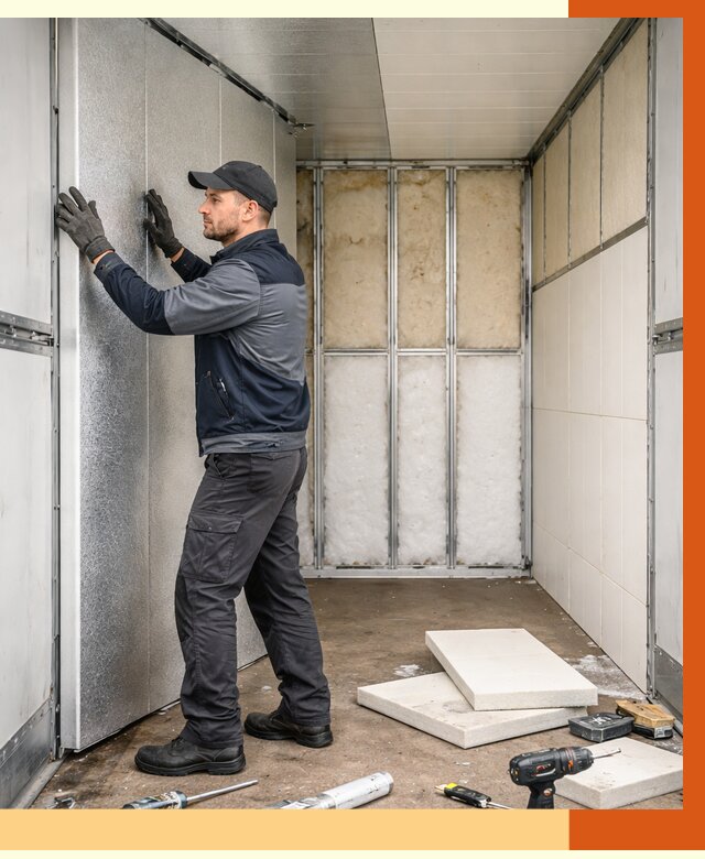 Утепление холодильного кузова в Узловой от 13750 руб. под ключ | ТепломастерЗлв