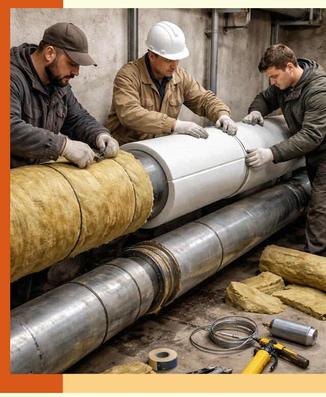 Утепление трубопровода в Узловой с гарантией энергоэффективности