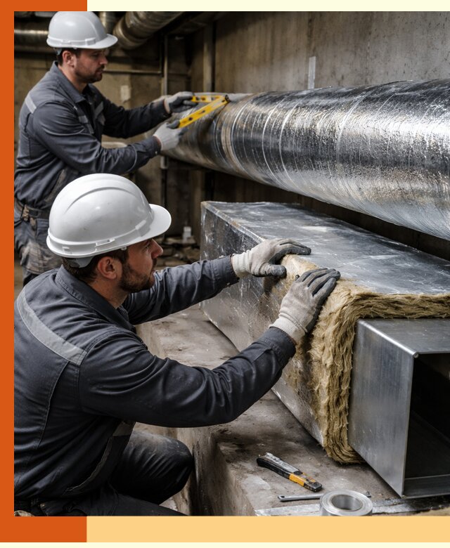 Профессиональное утепление воздуховодов и теплоизоляция в Узловой