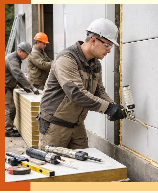 Утепление сэндвич-панелей пенополиуретаном в Узловой