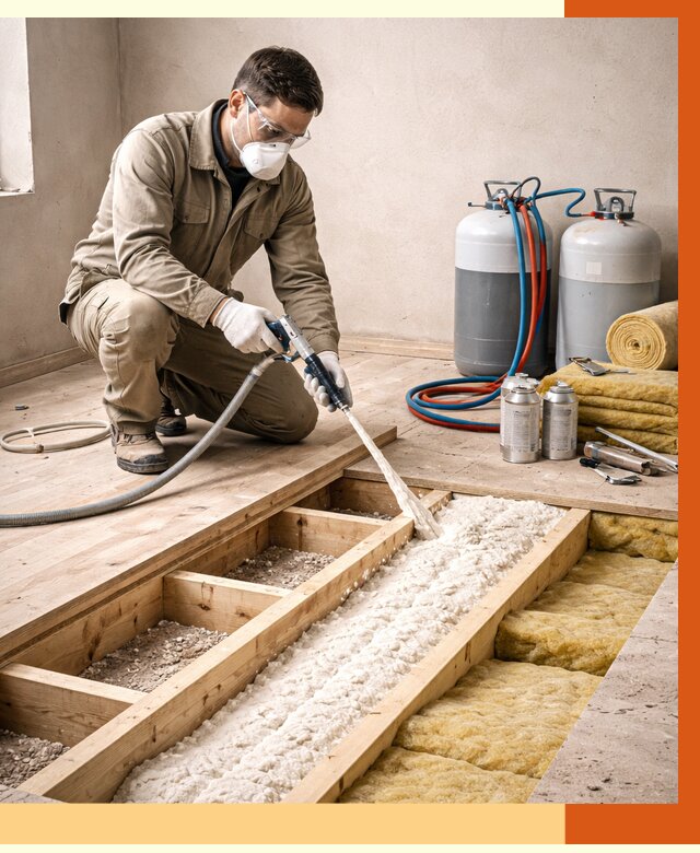 Заполнение полостей межэтажного перекрытия в Узловой от 4278 руб. | ТепломастерЗлв