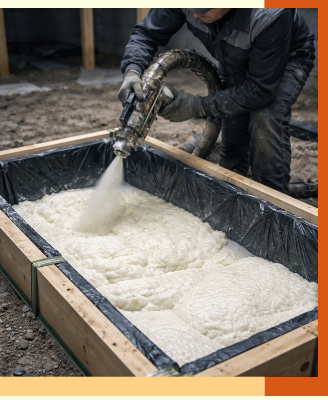 Заливка ППУ в формы в Узловой от 2546 руб. — утепление форм под ключ | ТепломастерЗлв