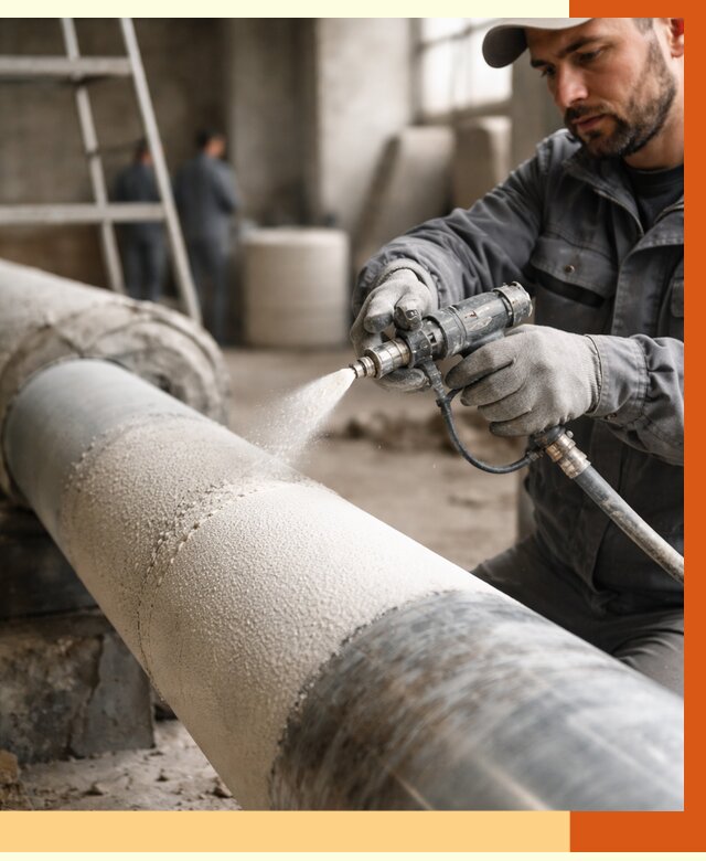 Утепление труб жидкой теплоизоляцией в Узловой от 7639 руб. под ключ | ТепломастерЗлв