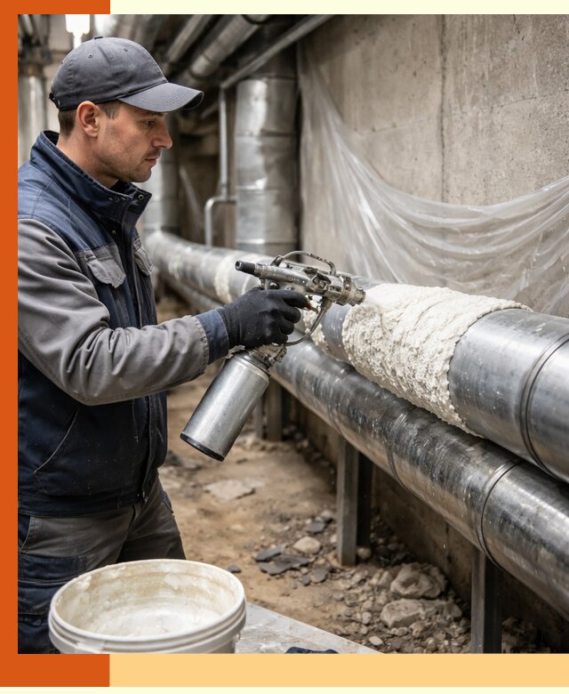 Утепление труб жидкой теплоизоляцией в Узловой