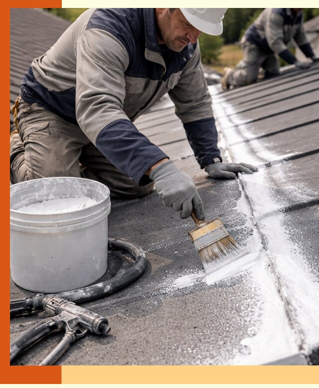 Утепление кровли жидкой теплоизоляцией в Узловой