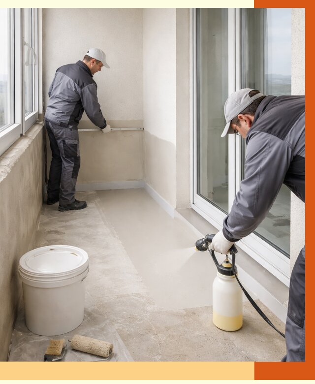 Утепление балкона жидкой теплоизоляцией в Узловой от 5856 руб./м2 | ТепломастерЗлв