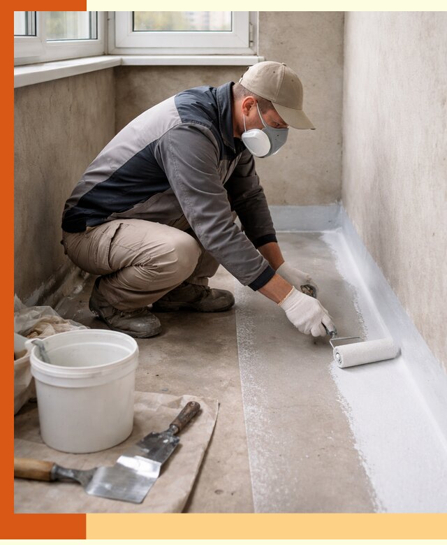 Утепление балкона жидкой теплоизоляцией в Узловой